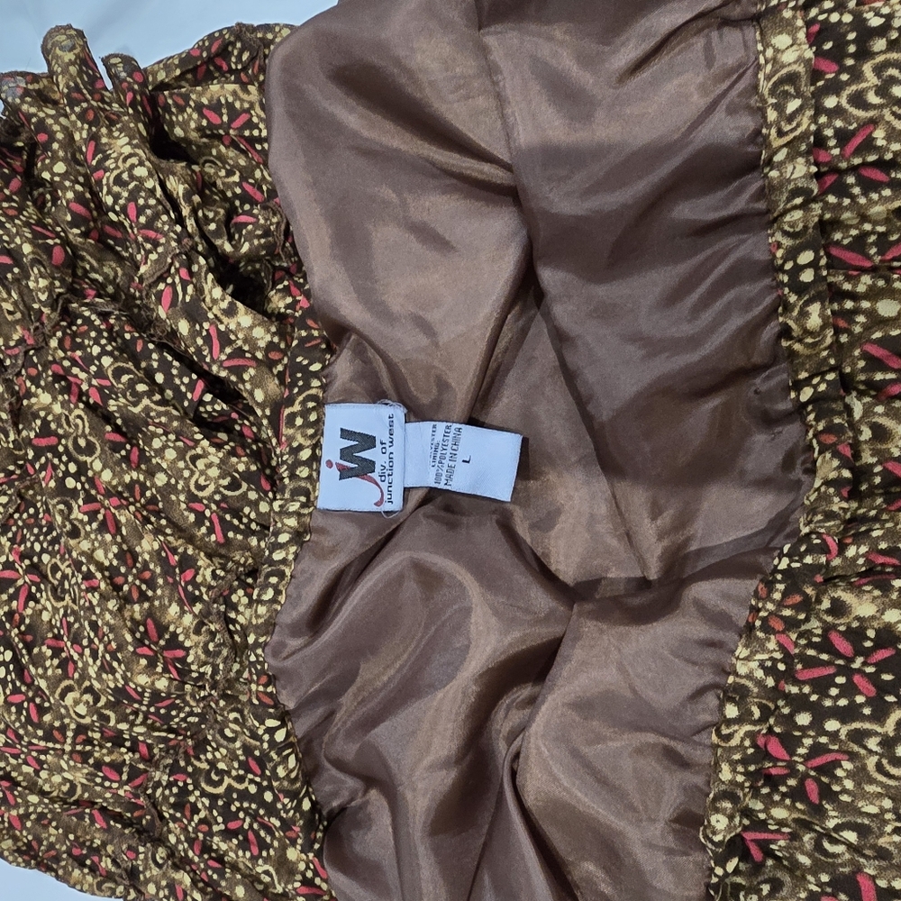 Multi-Colored 100% Polyester Blend. Size Large - image 4